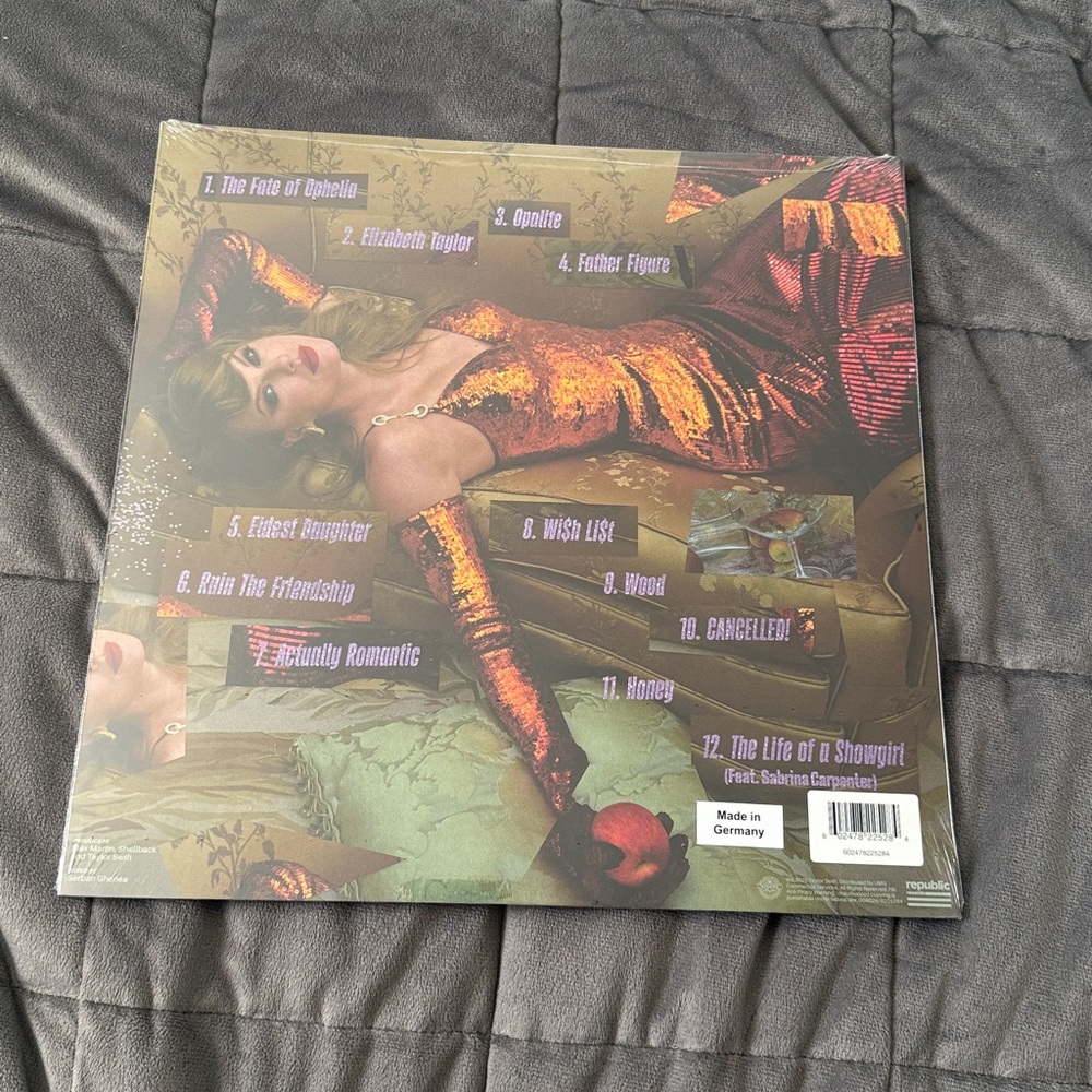 TS The Life of a Showgirl: The Shiny Bug Edition (Violet Shimmer Marbled Vinyl) - Picture 2 of 3